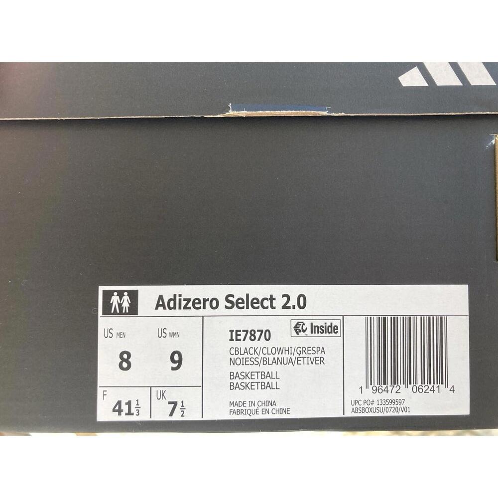 Adidas Adizero Select 2.0 Men’s Basketball Shoe Sneakers Trainers #866 Size 8 - Picture 8 of 8